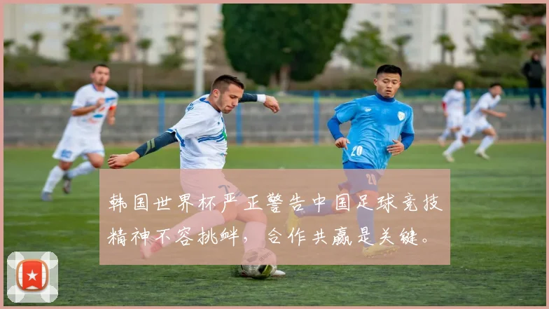 韩国世界杯严正警告中国足球竞技精神不容挑衅，合作共赢是关键。